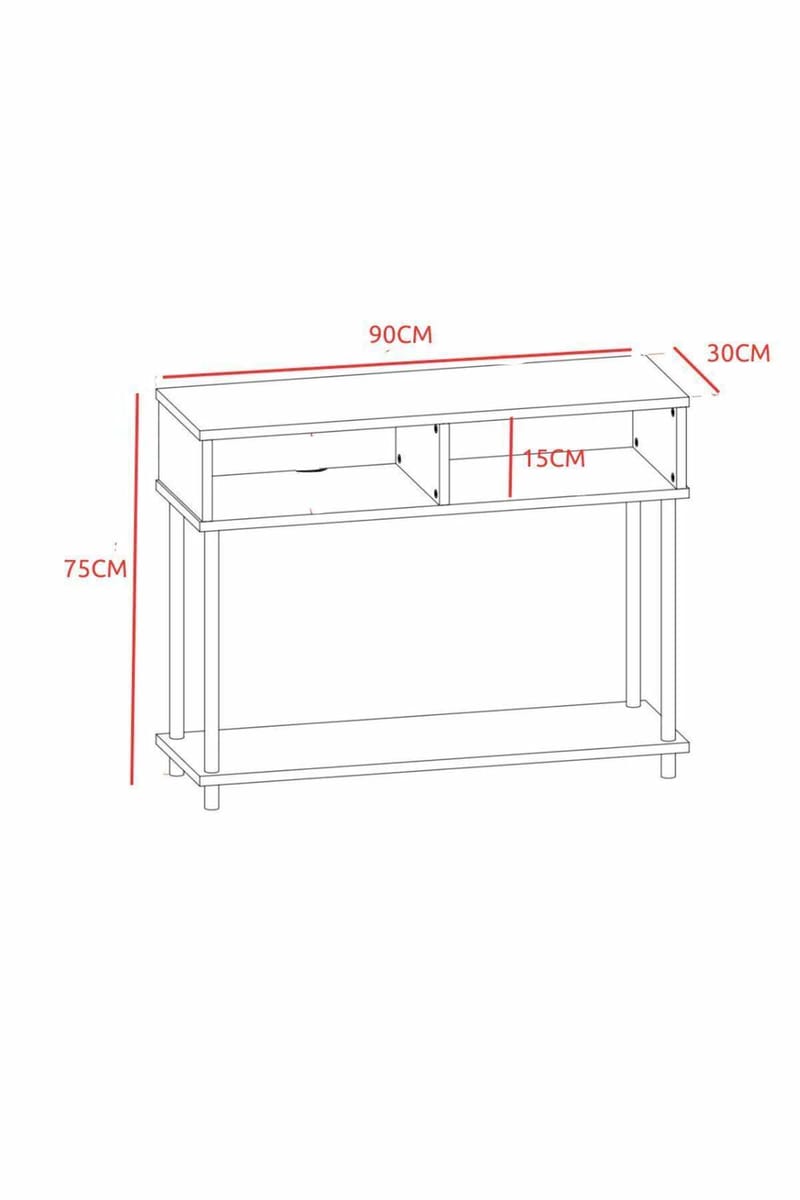 Skjenk Hanah Home Peka Sideboard (90 x 75 x 30 cm) Furu - Furu - Oppbevaring - Oppbevaringsmøbler - Sideboard & skjenk