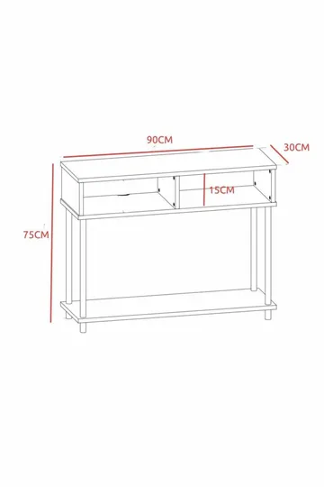 Skjenk Hanah Home Peka Sideboard (90 x 75 x 30 cm) Sapphire Oak - Sapphire Oak - Oppbevaring - Oppbevaringsmøbler - Sideboard & skjenk