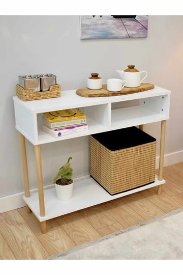 Skjenk Hanah Home Peka Sideboard (90 x 75 x 30 cm) Hvit - Hvit - Oppbevaring - Oppbevaringsmøbler - Sideboard & skjenk