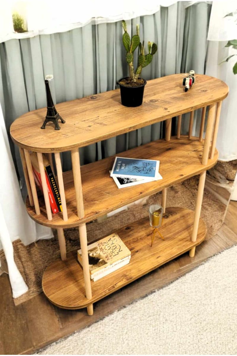 Skjenk Hanah Home Peka Slim (90 x 90 x 30 cm) Furu - Furu - Oppbevaring - Oppbevaringsmøbler - Sideboard & skjenk