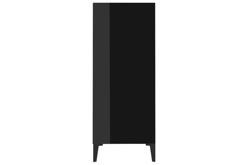 Skjenk höyglans svart 57x35x90 cm sponplate - Svart - Sideboard & skjenk