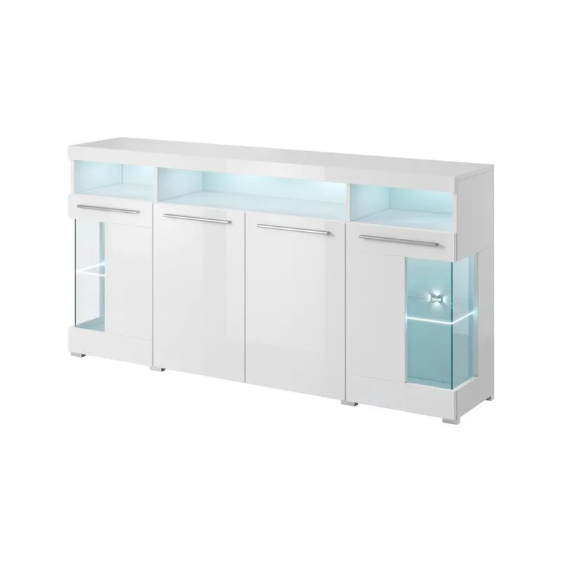 Skjenk India 4 dører, Hvit