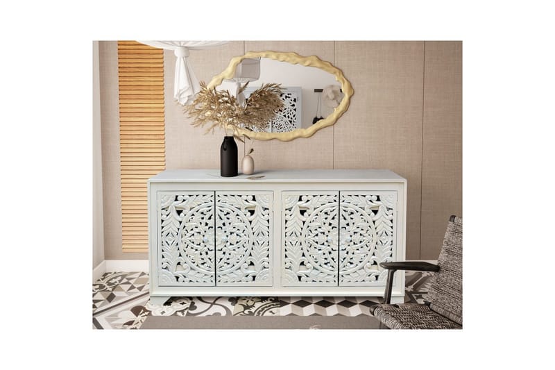 Skjenk Kalita Hvit - Hvit - Oppbevaring - Oppbevaringsmøbler - Sideboard & skjenk