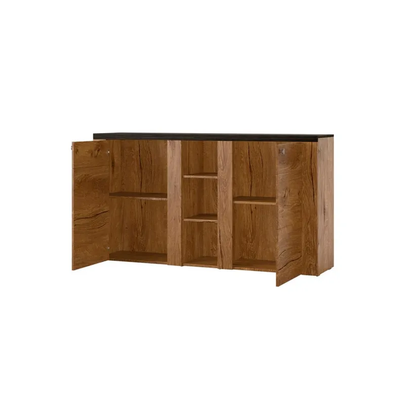 Skjenk Larona 2 dører - Lefkas Eik - Oppbevaring - Oppbevaringsmøbler - Sideboard & skjenk
