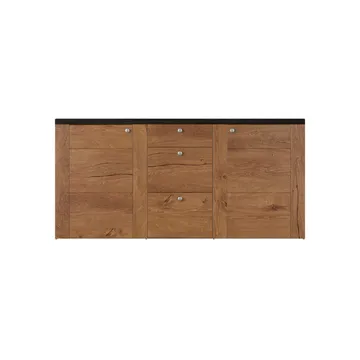 Skjenk Larona 2 dører med 3 skuffer - Lefkas Eik - Oppbevaring - Oppbevaringsmøbler - Sideboard & skjenk