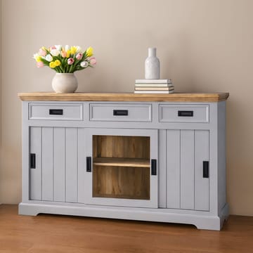 Skjenk Loft24 Alpinist - Grå og naturtre - Oppbevaring - Oppbevaringsmøbler - Sideboard & skjenk