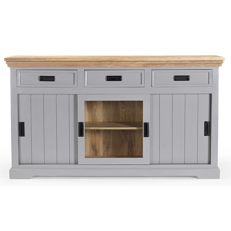 Skjenk Loft24 Alpinist - Grå og naturtre - Oppbevaring - Oppbevaringsmøbler - Sideboard & skjenk