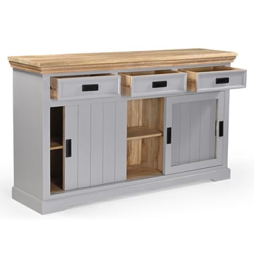 Skjenk Loft24 Alpinist - Grå og naturtre - Oppbevaring - Oppbevaringsmøbler - Sideboard & skjenk