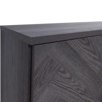 Skjenk Loft24 Charlene Grått fiskebein/grå eik 3 dører - Grå eik i fiskebeinsmønster / grå eik - Oppbevaring - Oppbevaringsmøbler - Sideboard & skjenk