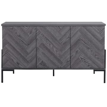 Skjenk Loft24 Charlene Grått fiskebein/grå eik 3 dører - Grå eik i fiskebeinsmønster / grå eik - Oppbevaring - Oppbevaringsmøbler - Sideboard & skjenk
