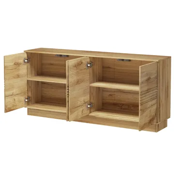 Skjenk Loft24 Toro Wotan-eik - Wotan-eik - Oppbevaring - Oppbevaringsmøbler - Sideboard & skjenk