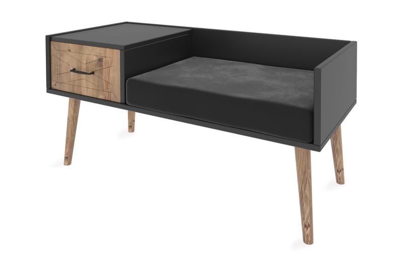 Skjenk Lundtorp 100 cm - Brun|Grå - Sideboard & skjenk
