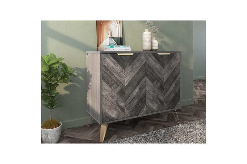 Skjenk Mørkt tre 90x40x75 cm - 90x40x75 cm - Oppbevaring - Oppbevaringsmøbler - Sideboard & skjenk