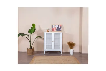 Skjenk Mjudi Hvit / Eik - Hvit / Eik - Oppbevaring - Oppbevaringsmøbler - Sideboard & skjenk