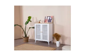 Skjenk Mjudi Hvit / Eik - Hvit / Eik - Oppbevaring - Oppbevaringsmøbler - Sideboard & skjenk