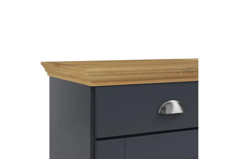 Skjenk Motala Antrasitt/Eik - Antrasitt/Eik - Oppbevaring - Oppbevaringsmøbler - Sideboard & skjenk