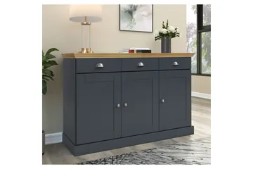 Skjenk Motala Antrasitt/Eik - Antrasitt/Eik - Oppbevaring - Oppbevaringsmøbler - Sideboard & skjenk