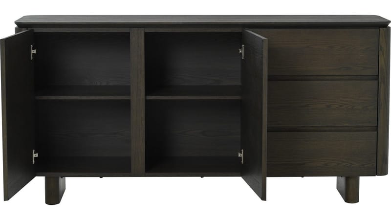 Skjenk NFG Aldon 3 skuffer/2 dører Brun - brunlakkert eik - Oppbevaring - Oppbevaringsmøbler - Sideboard & skjenk