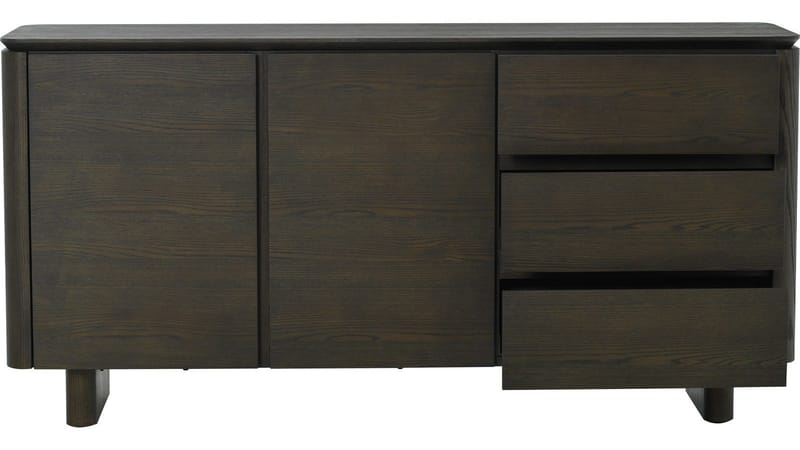 Skjenk NFG Aldon 3 skuffer/2 dører Brun - brunlakkert eik - Oppbevaring - Oppbevaringsmøbler - Sideboard & skjenk