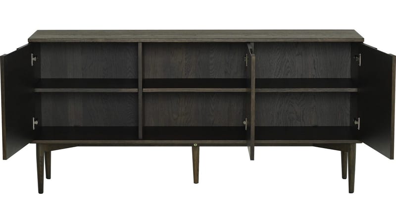 Skjenk Nordal 3 Dører - Brunlakkert eik med hvitpigmentering - Oppbevaring - Oppbevaringsmøbler - Sideboard & skjenk