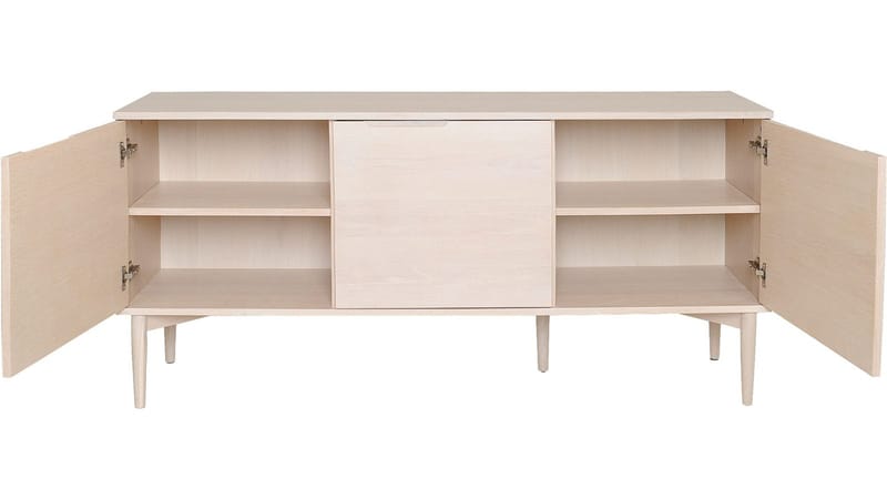 Skjenk Nordal 3 Dører - brunlakkert eikefiner - Oppbevaring - Oppbevaringsmøbler - Sideboard & skjenk