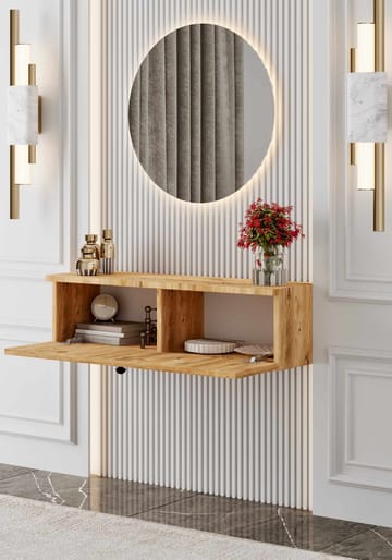 Skjenk Nordure Mimosa (90 x 26 x 22 cm) Atlantic Pine - Atlantic Pine - Oppbevaring - Oppbevaringsmøbler - Sideboard & skjenk