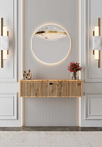 Skjenk Nordure Mimosa (90 x 26 x 22 cm) Atlantic Pine - Atlantic Pine - Oppbevaring - Oppbevaringsmøbler - Sideboard & skjenk