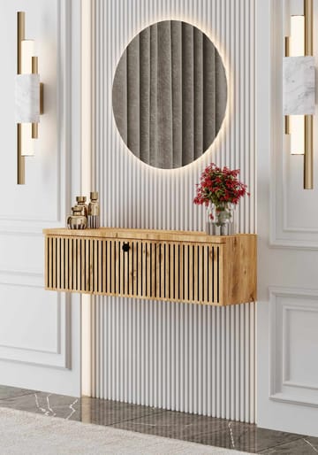 Skjenk Nordure Mimosa (90 x 26 x 22 cm) Atlantic Pine - Atlantic Pine - Oppbevaring - Oppbevaringsmøbler - Sideboard & skjenk
