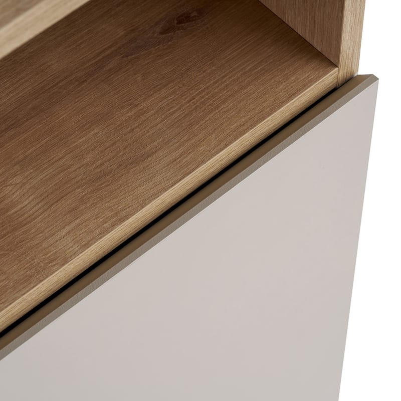 Skjenk Nordure Palmer (80 x 80 x 40 cm) Sandstein Safir Eik - Sandstein Safir Eik - Oppbevaring - Oppbevaringsmøbler - Sideboard & skjenk