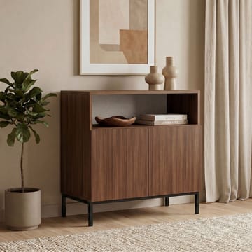 Skjenk Nordure Palmer (80 x 80 x 40 cm) Milano Valnøtt Svart - Milano valnøtt og svart - Oppbevaring - Oppbevaringsmøbler - Sideboard & skjenk