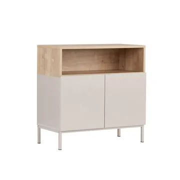 Skjenk Nordure Palmer (80 x 80 x 40 cm) Sandstein Safir Eik - Sandstein Safir Eik - Oppbevaring - Oppbevaringsmøbler - Sideboard & skjenk