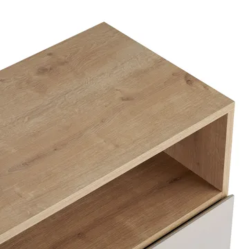 Skjenk Nordure Palmer (80 x 80 x 40 cm) Sandstein Safir Eik - Sandstein Safir Eik - Oppbevaring - Oppbevaringsmøbler - Sideboard & skjenk