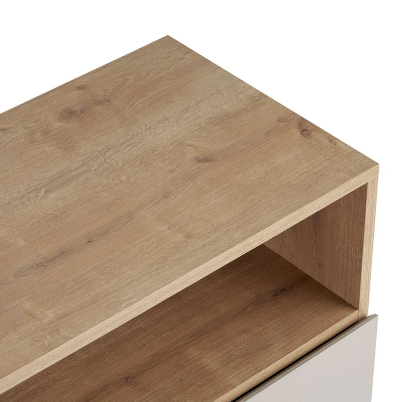 Skjenk Nordure Palmer (80 x 80 x 40 cm) Sandstein Safir Eik - Sandstein Safir Eik - Oppbevaring - Oppbevaringsmøbler - Sideboard & skjenk