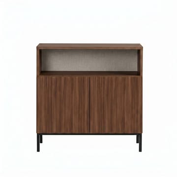 Skjenk Nordure Palmer (80 x 80 x 40 cm) Milano Valnøtt Svart - Milano valnøtt og svart - Oppbevaring - Oppbevaringsmøbler - Sideboard & skjenk