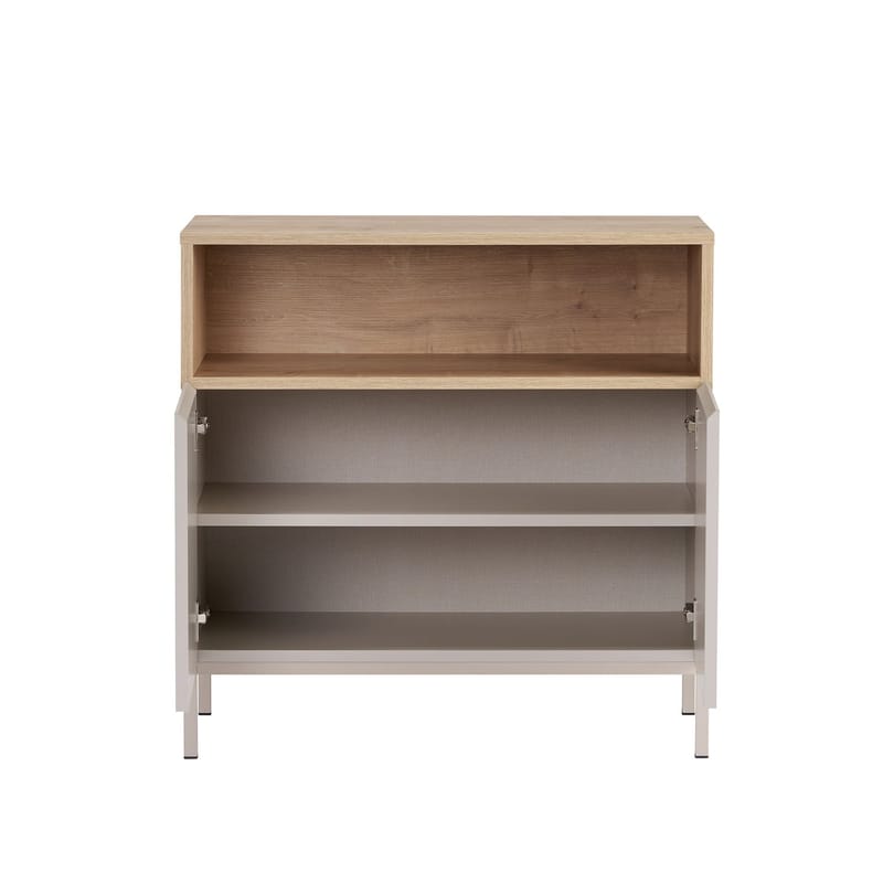 Skjenk Nordure Palmer (80 x 80 x 40 cm) Sandstein Safir Eik - Sandstein Safir Eik - Oppbevaring - Oppbevaringsmøbler - Sideboard & skjenk