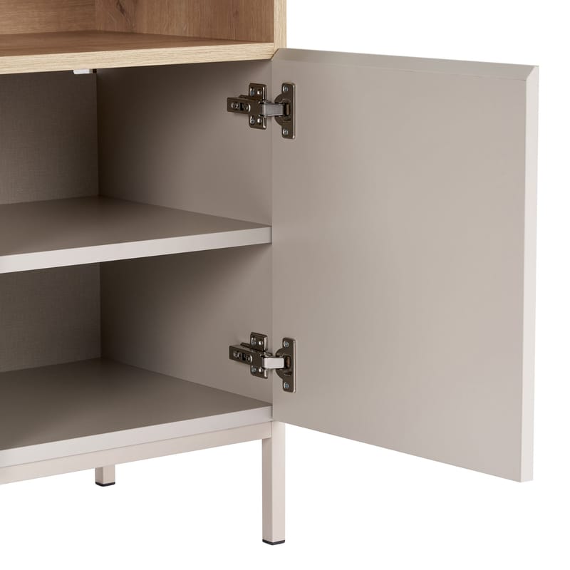 Skjenk Nordure Palmer (80 x 80 x 40 cm) Sandstein Safir Eik - Sandstein Safir Eik - Oppbevaring - Oppbevaringsmøbler - Sideboard & skjenk