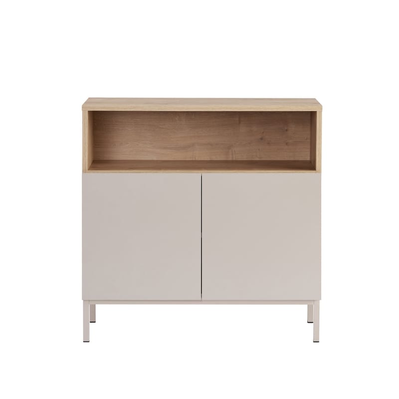 Skjenk Nordure Palmer (80 x 80 x 40 cm) Sandstein Safir Eik - Sandstein Safir Eik - Oppbevaring - Oppbevaringsmøbler - Sideboard & skjenk