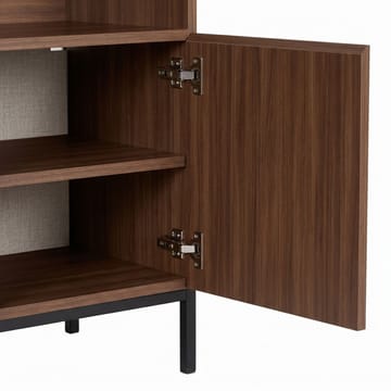 Skjenk Nordure Palmer (80 x 80 x 40 cm) Milano Valnøtt Svart - Milano valnøtt og svart - Oppbevaring - Oppbevaringsmøbler - Sideboard & skjenk