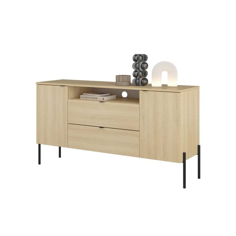 Skjenk Ore 2 Dører med 2 Skuffer - Lindberg Eik - Oppbevaring - Oppbevaringsmøbler - Sideboard & skjenk