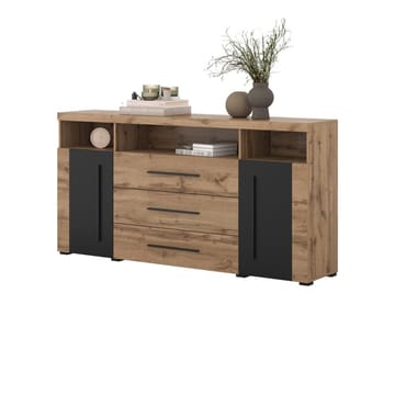 Skjenk Roger 2 Dører med 3 Skuffer - Wotan eik, 182 cm - Oppbevaring - Oppbevaringsmøbler - Sideboard & skjenk
