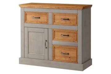 Skjenk Selma 100x38x87 cm, Grå/Beis/Voks - 100x38x87 cm, Grå/Beis/Voks - Oppbevaring - Oppbevaringsmøbler - Sideboard & skjenk
