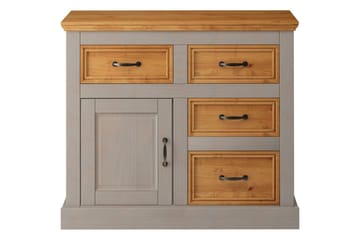 Skjenk Selma 100x38x87 cm, Grå/Beis/Voks - 100x38x87 cm, Grå/Beis/Voks - Oppbevaring - Oppbevaringsmøbler - Sideboard & skjenk