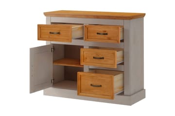 Skjenk Selma 100x38x87 cm, Grå/Beis/Voks - 100x38x87 cm, Grå/Beis/Voks - Oppbevaring - Oppbevaringsmøbler - Sideboard & skjenk