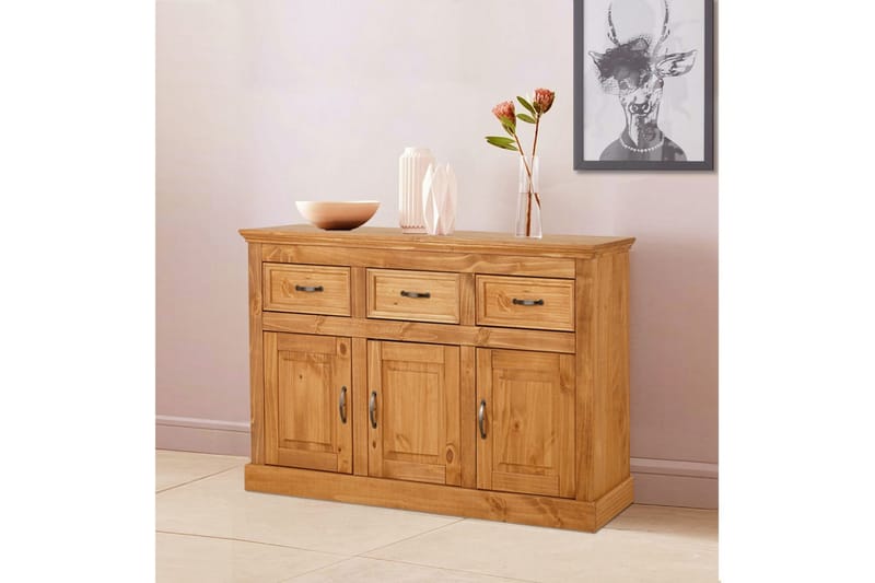 Skjenk Selma 145x38x87 cm, Beis/funksjonsbeskrivelse - 145x38x87 cm, Beis/funksjonsbeskrivelse - Oppbevaring - Oppbevaringsmøbler - Sideboard & skjenk