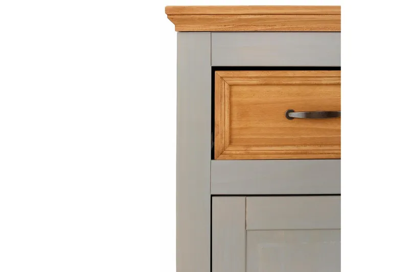 Skjenk Selma 145x38x87 cm, Grå/Beis/Voks - 145x38x87 cm, Grå/Beis/Voks - Oppbevaring - Oppbevaringsmøbler - Sideboard & skjenk