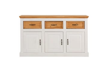 Skjenk Selma 145x38x87 cm, Hvit/Beis/Voks - 145x38x87 cm, Hvit/Beis/Voks - Oppbevaring - Oppbevaringsmøbler - Sideboard & skjenk