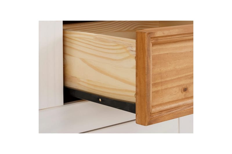 Skjenk Selma 145x38x87 cm, Hvit/Beis/Voks - 145x38x87 cm, Hvit/Beis/Voks - Oppbevaring - Oppbevaringsmøbler - Sideboard & skjenk