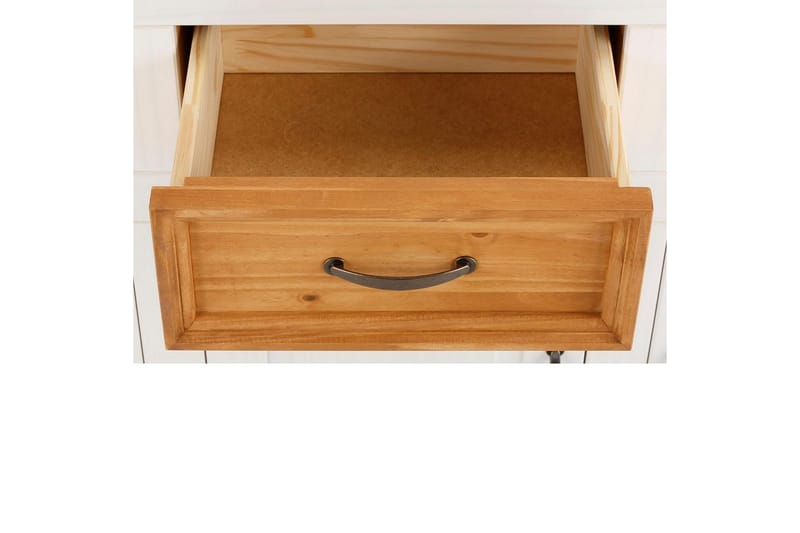Skjenk Selma 145x38x87 cm, Hvit/Beis/Voks - 145x38x87 cm, Hvit/Beis/Voks - Oppbevaring - Oppbevaringsmøbler - Sideboard & skjenk