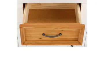 Skjenk Selma 145x38x87 cm, Hvit/Beis/Voks - 145x38x87 cm, Hvit/Beis/Voks - Oppbevaring - Oppbevaringsmøbler - Sideboard & skjenk