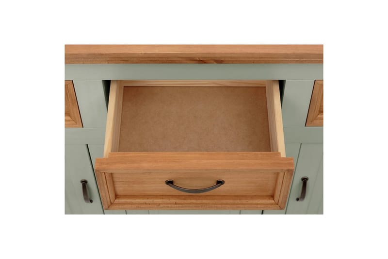 Skjenk Selma 145x38x87 cm, Salviegrønn/Beis/Voks - 145x38x87 cm, Salviegrønn/Beis/Voks - Oppbevaring - Oppbevaringsmøbler - Sideboard & skjenk